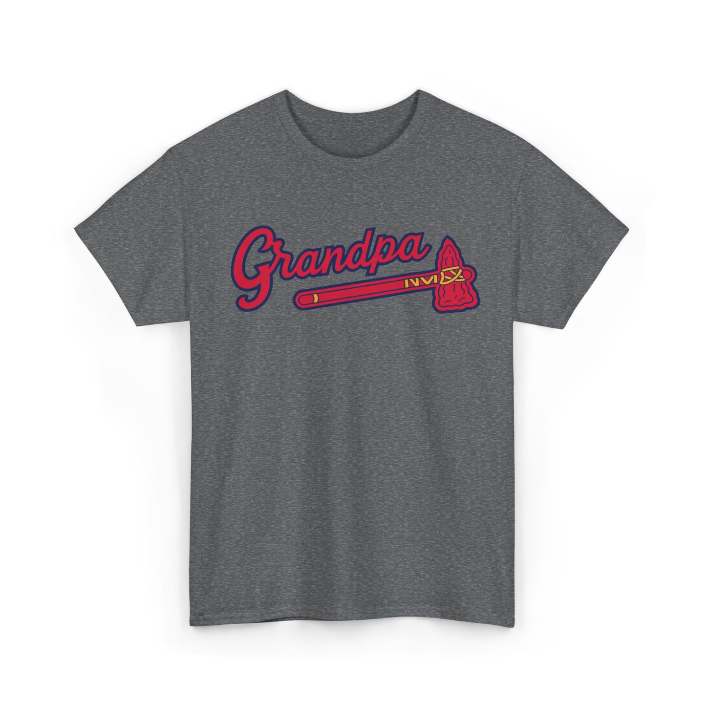 Atlanta Grandpa Baseball Team Tee | Vintage Script Grandfather T-Shirt