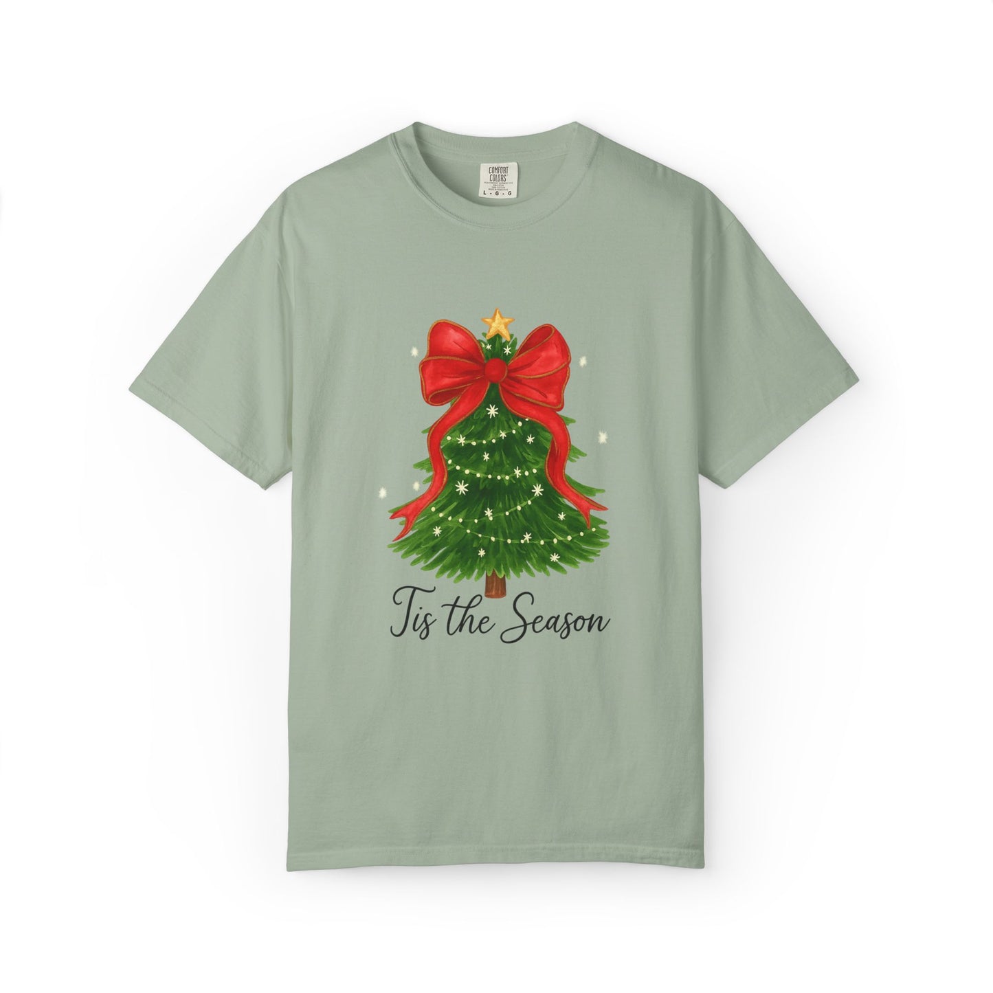 Tis The Season Christmas Tree T-Shirt - Comfort Colors -