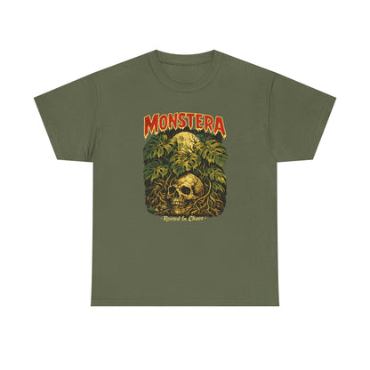 Monstera Skull Tee | Tropical Jungle Plant Graphic Shirt