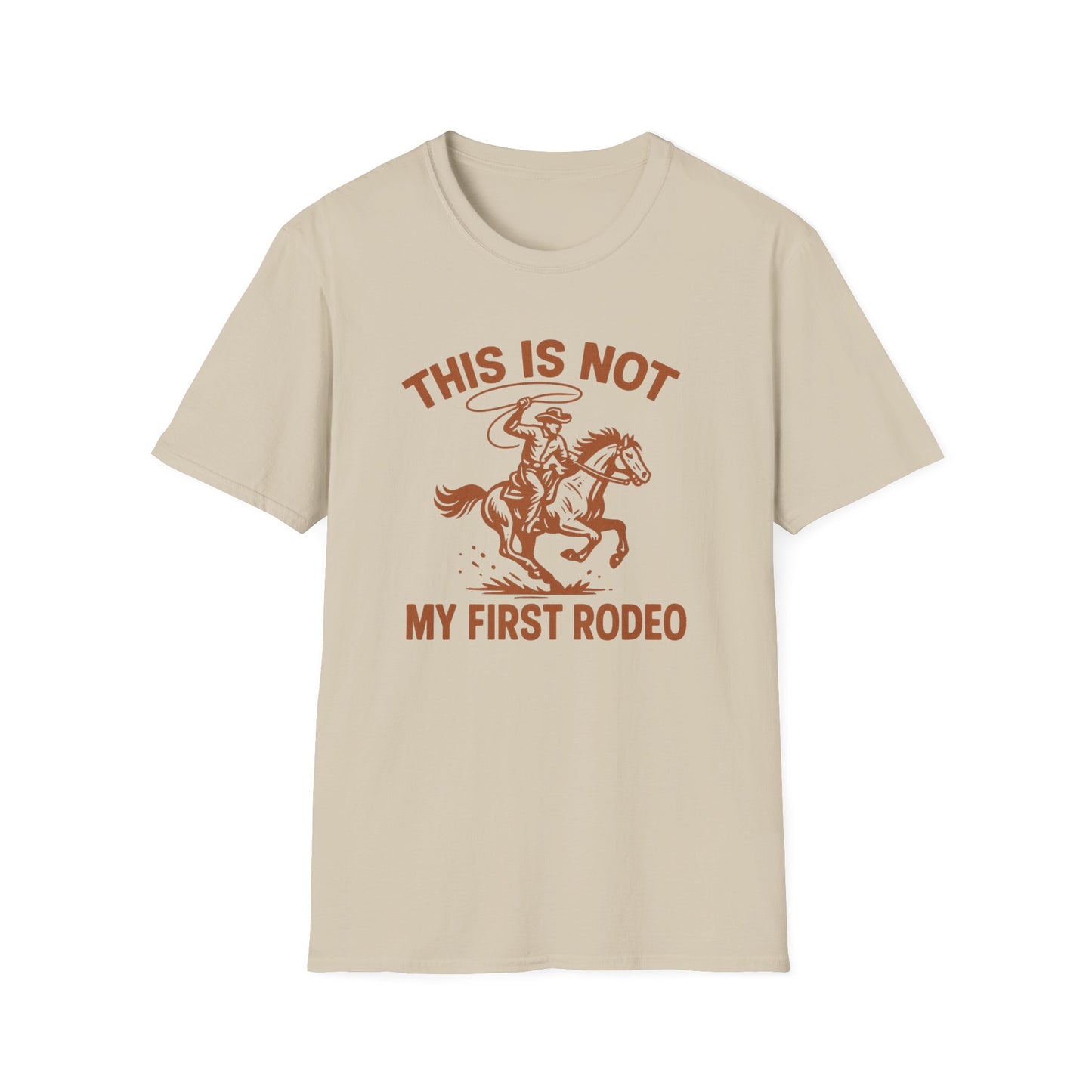 This Is Not My First Rodeo T-Shirt — Retro Cowboy Horse Riding Graphic Tee