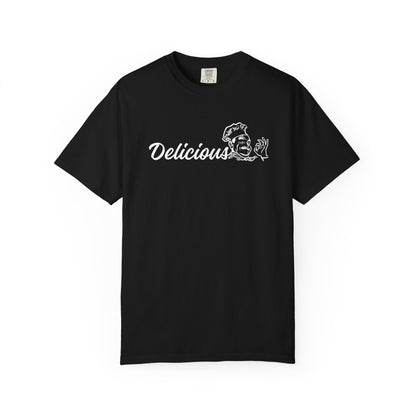 Delicious! Retro Pizza Chef Graphic T-Shirt — Vintage Foodie Tee