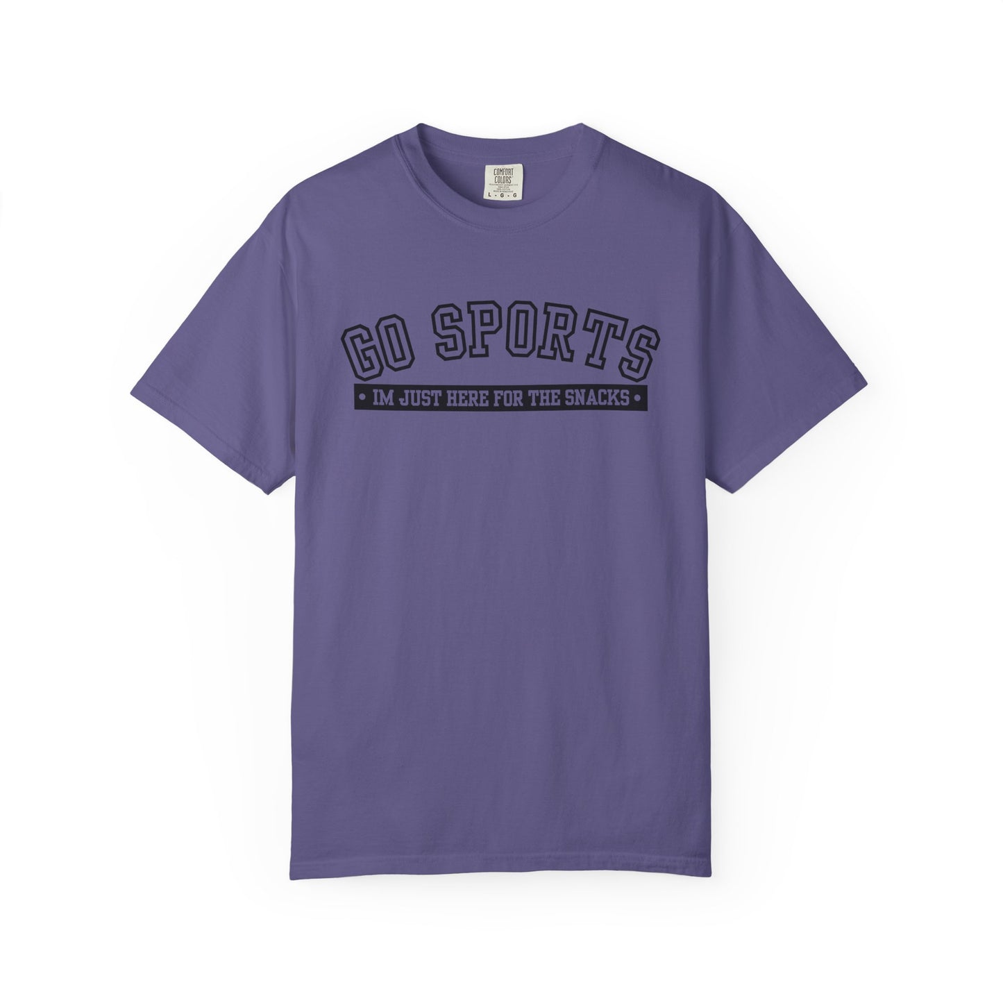 Go Sports Shirt - Im Just Here For The Snacks- Comfort Colors