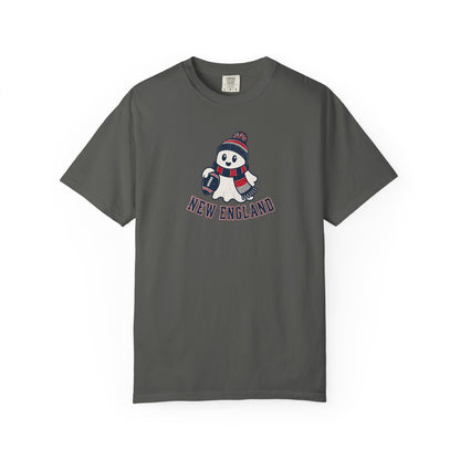 New England Football Ghost Shirt - Cute Halloween Football Tee