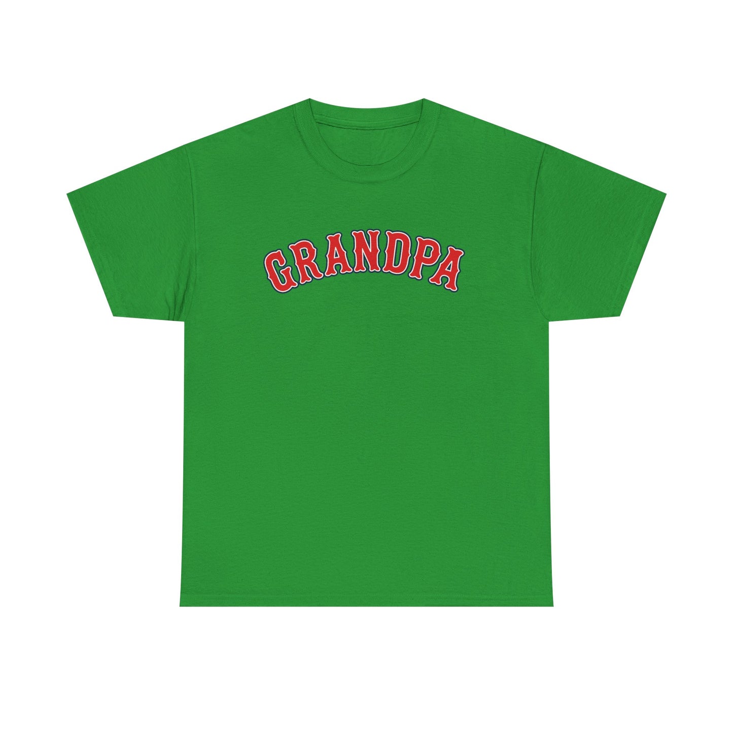 Grandpa Red Sox Font Tee, Baseball Fan Shirt
