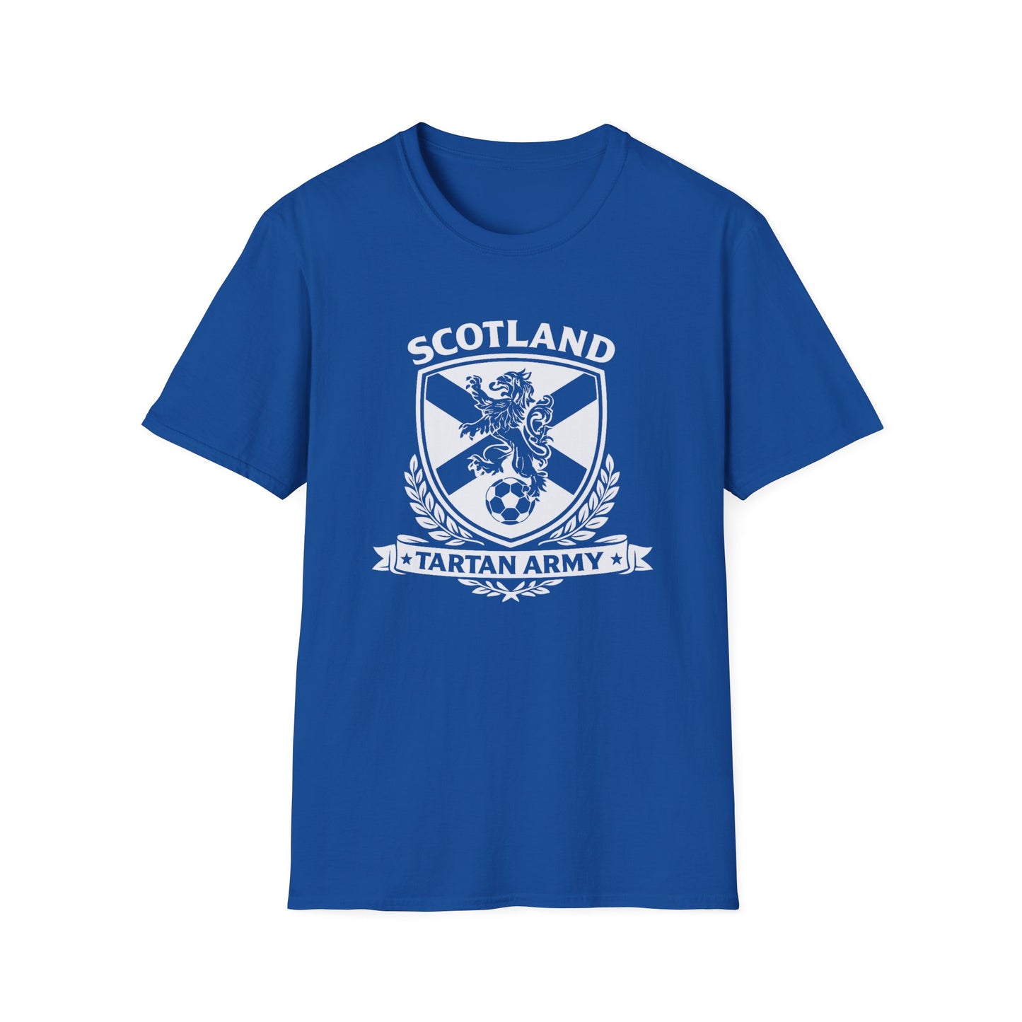 Scotland Tartan Army Lion Crest T-Shirt | Scottish Football Soccer Tee