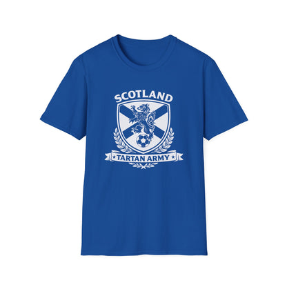 Scotland Tartan Army Lion Crest T-Shirt | Scottish Football Soccer Tee