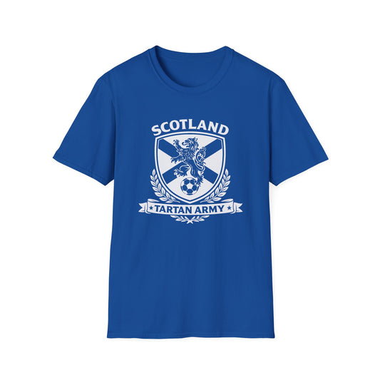 Scotland Tartan Army Lion Crest T-Shirt | Scottish Football Soccer Tee