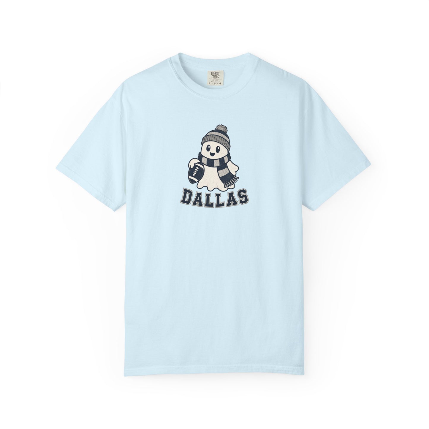 dallas ghost with scarf and football