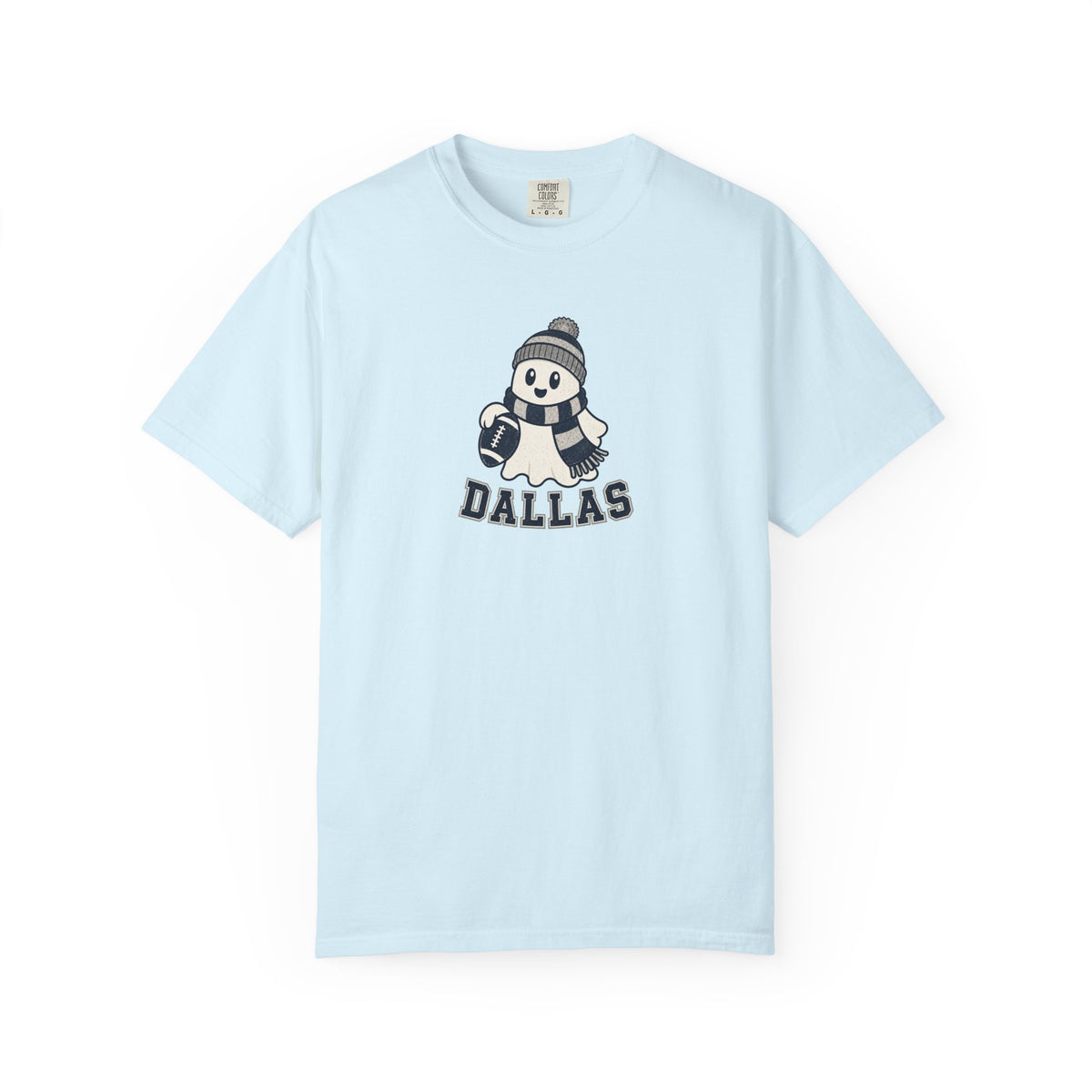dallas ghost with scarf and football