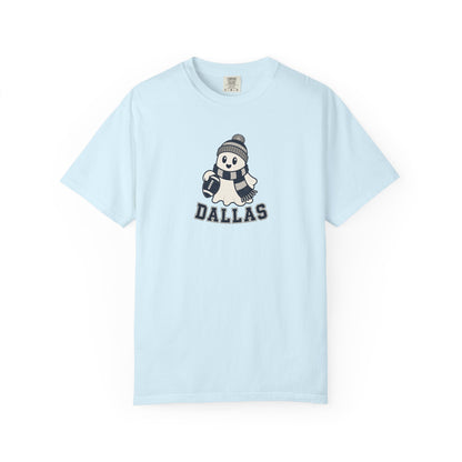 dallas ghost with scarf and football