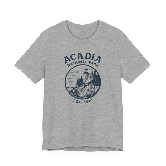 Acadia National Park T-Shirt — Vintage Lighthouse Est. 1919 Tee