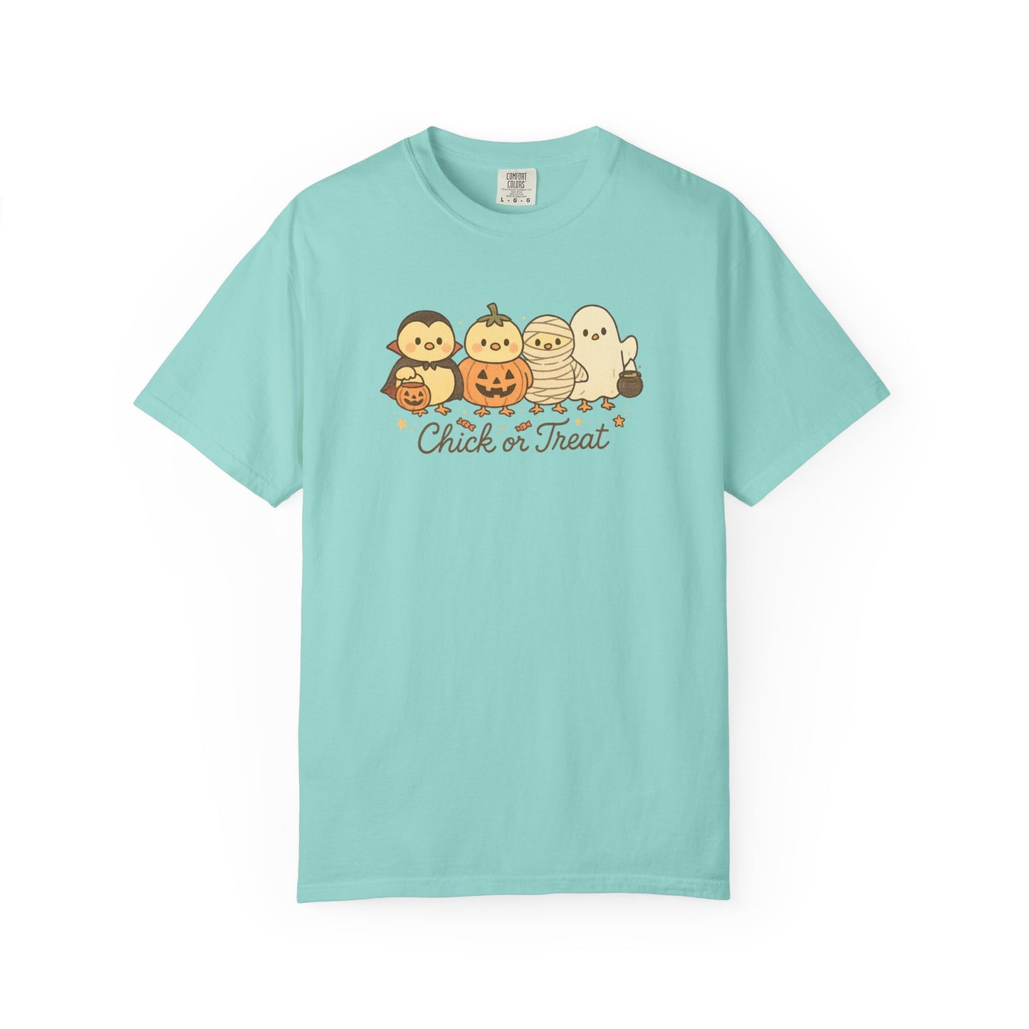 Chick or Treat Comfort Colors Halloween Graphic T-Shirt