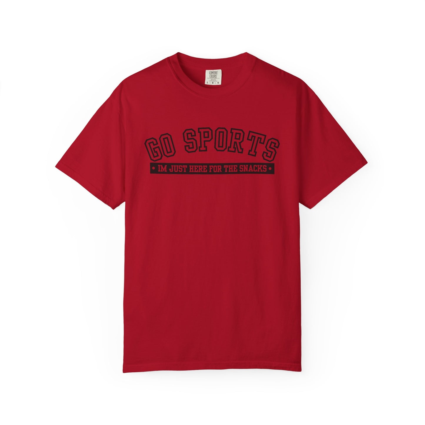 Go Sports Shirt - Im Just Here For The Snacks- Comfort Colors