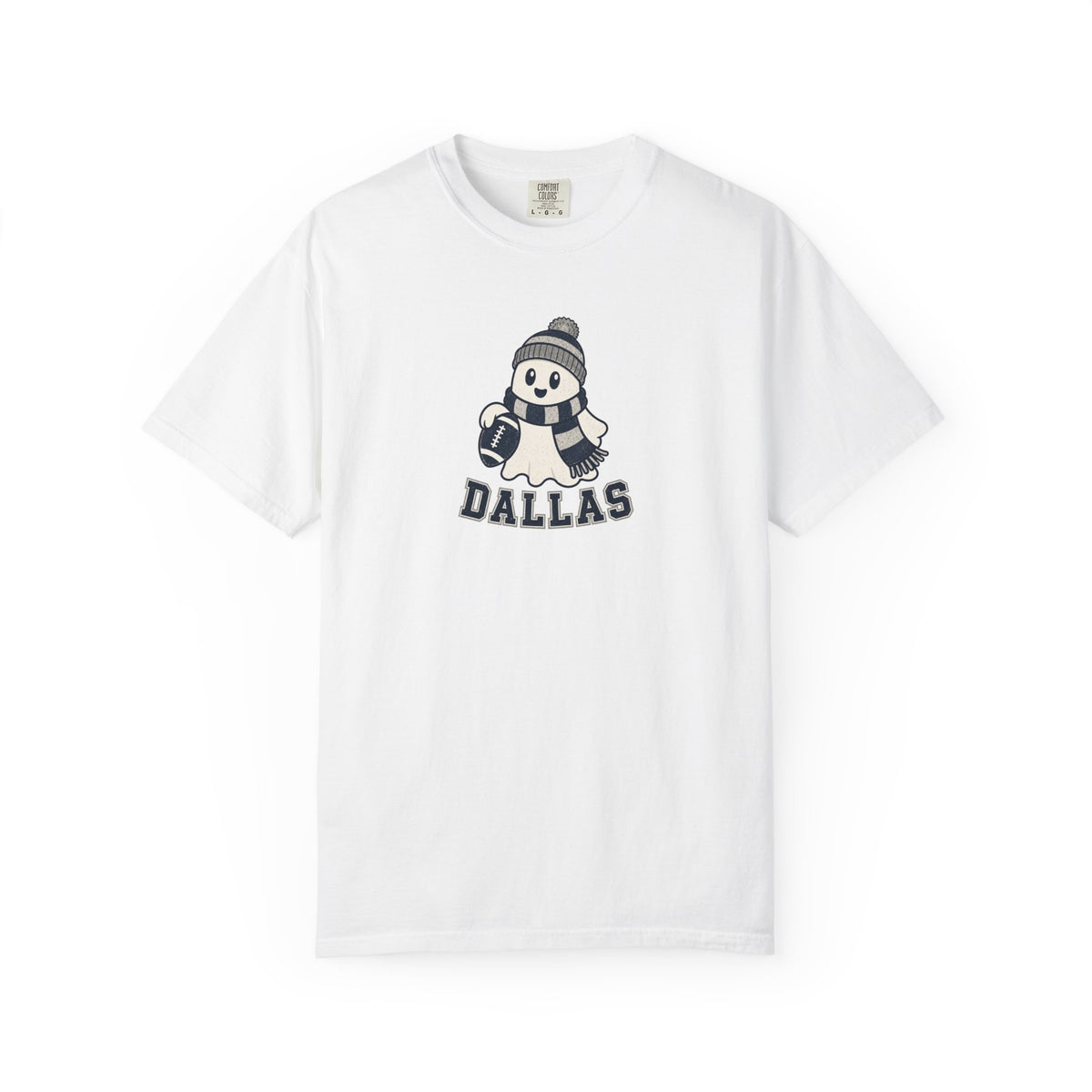 dallas ghost with scarf and football