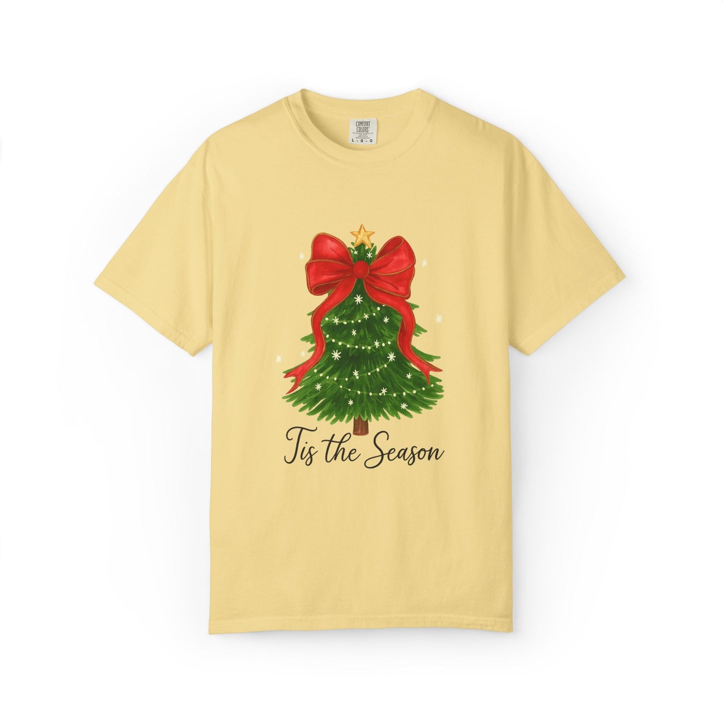 Tis The Season Christmas Tree T-Shirt - Comfort Colors -