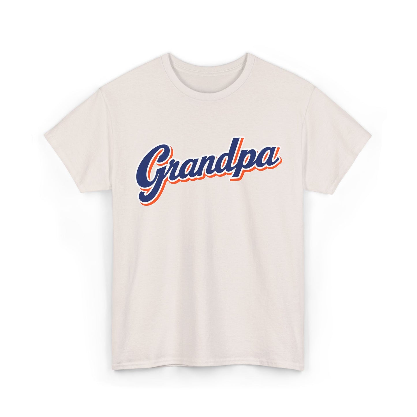NY Mets Grandpa script logo Tee | New York Retro Grandpa baseball T-Shirt