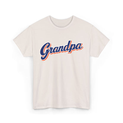 NY Mets Grandpa script logo Tee | New York Retro Grandpa baseball T-Shirt