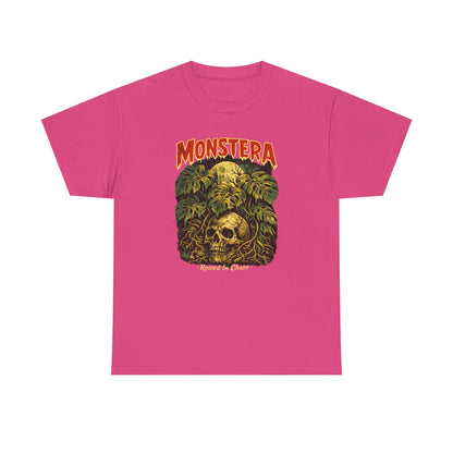 Monstera Skull Tee | Tropical Jungle Plant Graphic Shirt