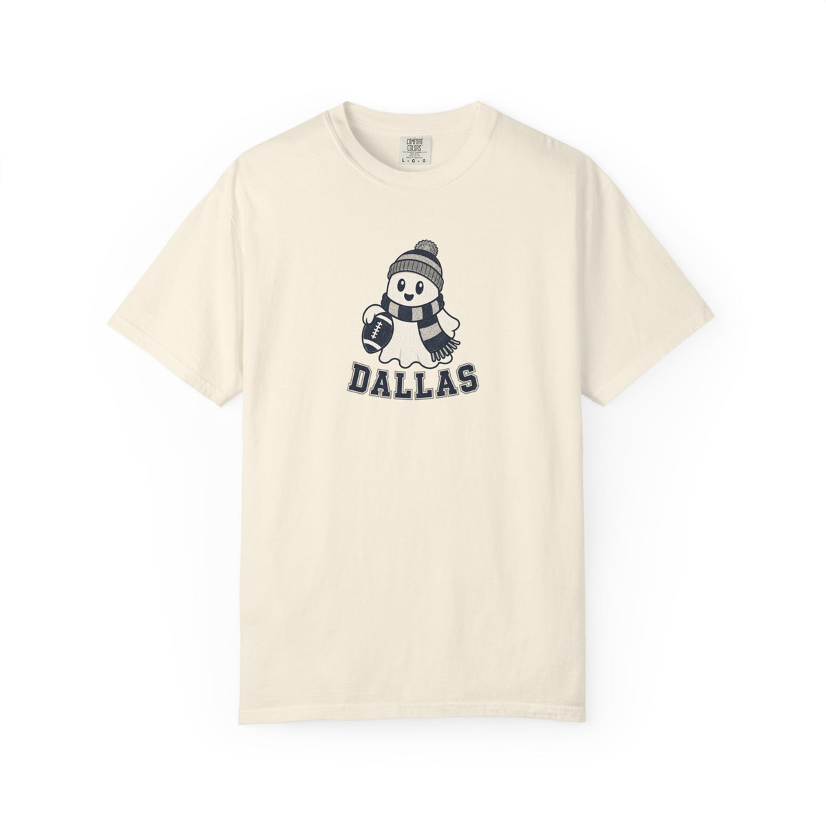 dallas ghost with scarf and football