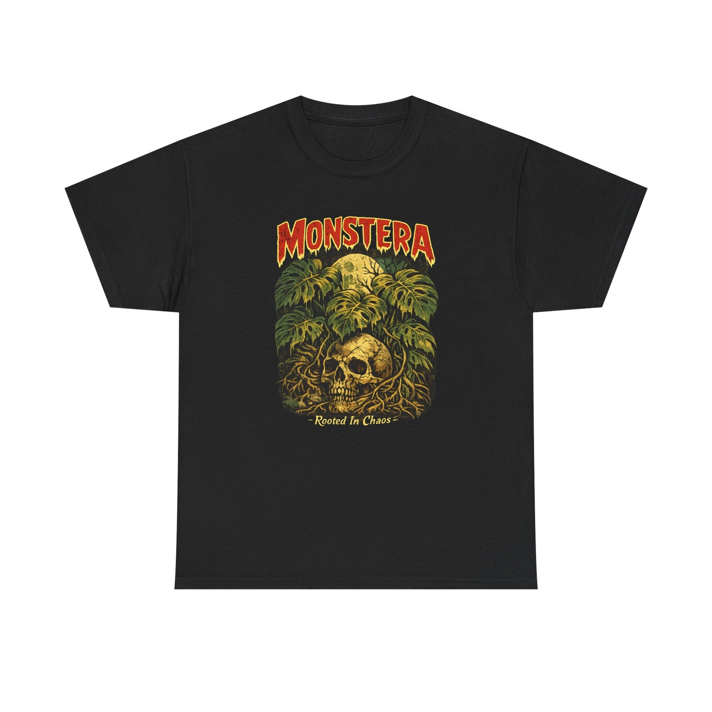 Monstera Skull Tee | Tropical Jungle Plant Graphic Shirt