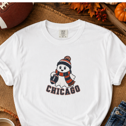 Chicago Football Ghost Shirt | Halloween Football Tee