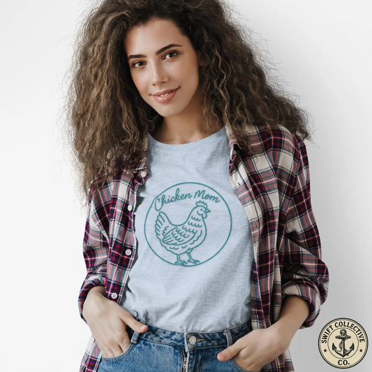 Chicken Mom T-Shirt — Women's Vintage Farmhouse Tee