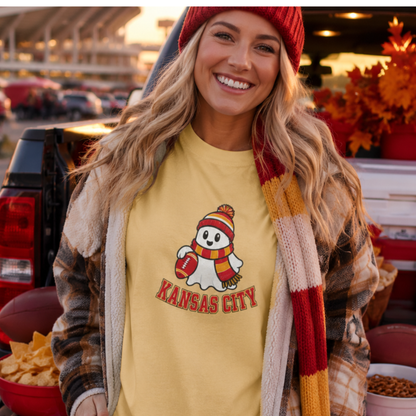 Kansas City Football Ghost Shirt | Halloween Football Tee