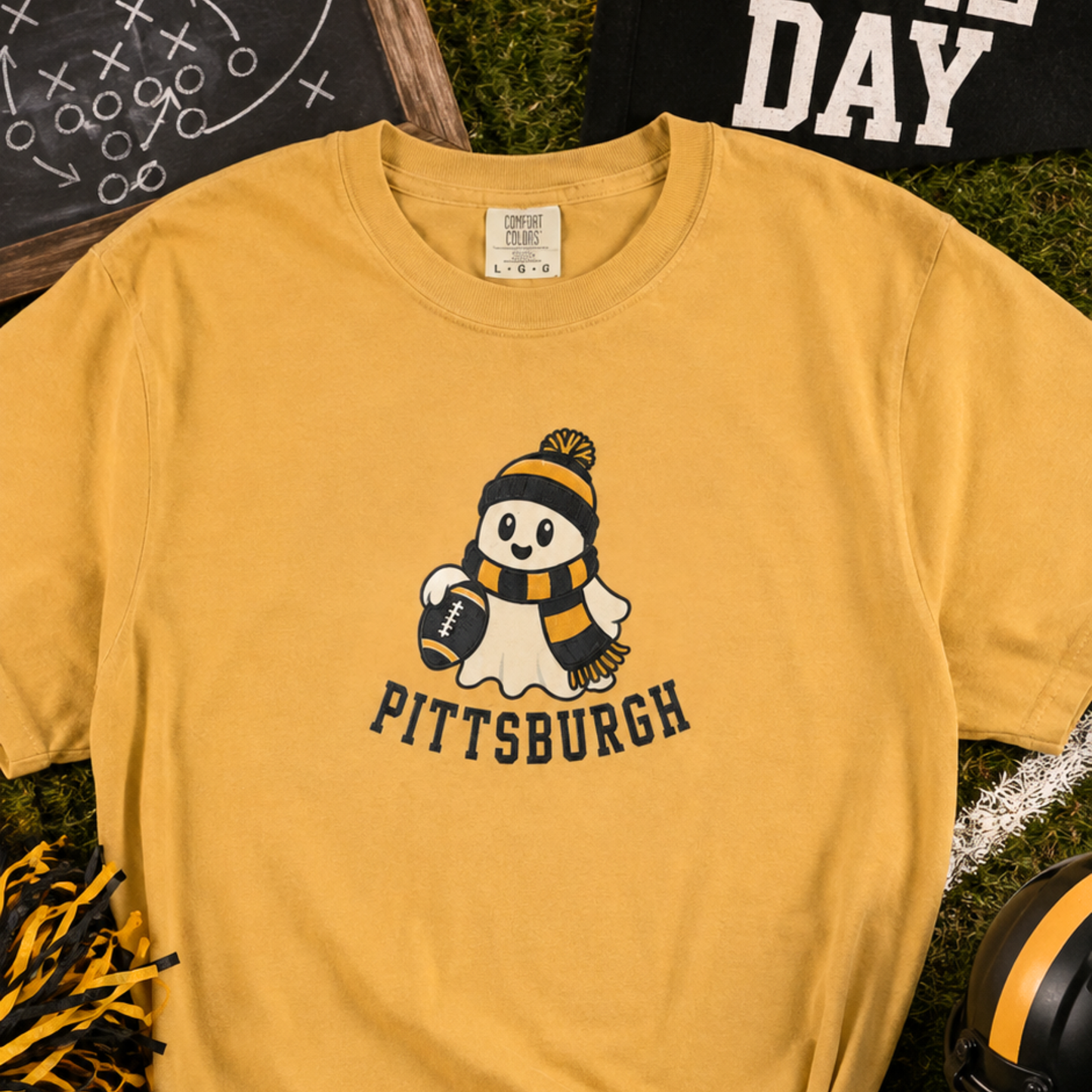 Pittsburgh Football Ghost Shirt | Halloween Football Fan Tee