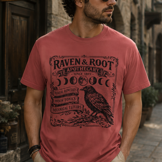 Raven & Root Apothecary Vintage Raven Comfort Colors T-Shirt
